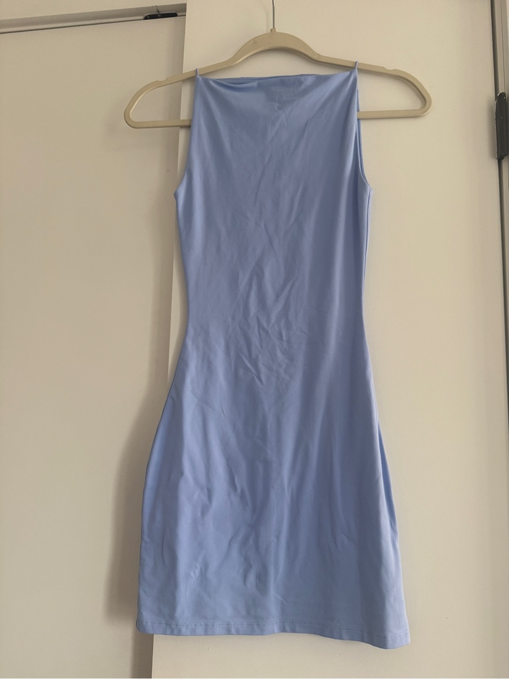 Aritzia Light Blue Sleeveless Mini Dress